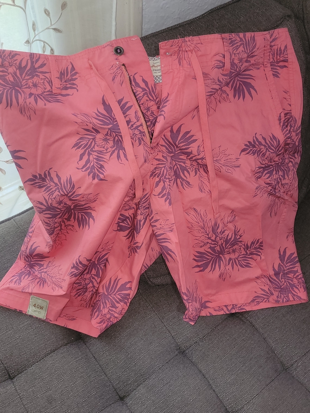 Men's Coral Floral Casual Shorts